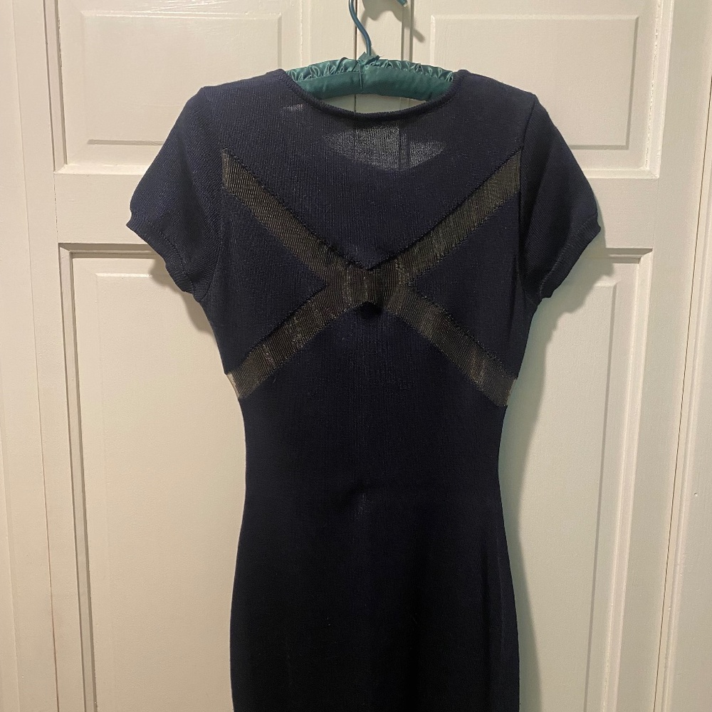 Eclipse Sweater Dress, with Mesh “X” on back, Small